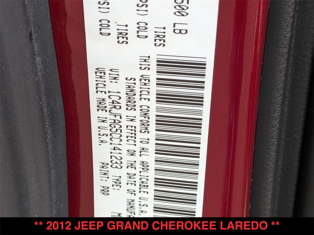 2012 Jeep Grand Cherokee Laredo
