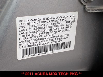 2011 Acura MDX Technology SH-AWD