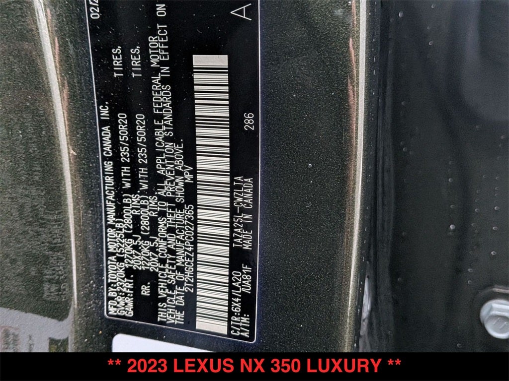 2023 Lexus NX 350 Luxury