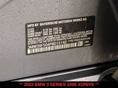 2023 BMW 3 Series 330e xDrive