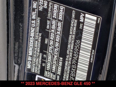 2023 Mercedes-Benz GLE GLE 450 4MATIC®