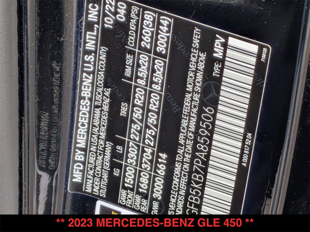 2023 Mercedes-Benz GLE GLE 450 4MATIC®