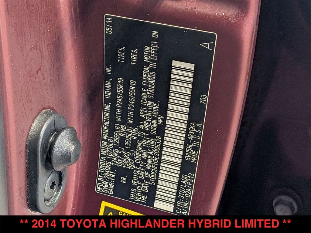 2014 Toyota Highlander Hybrid Limited
