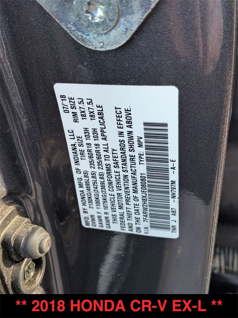 2018 Honda CR-V EX-L