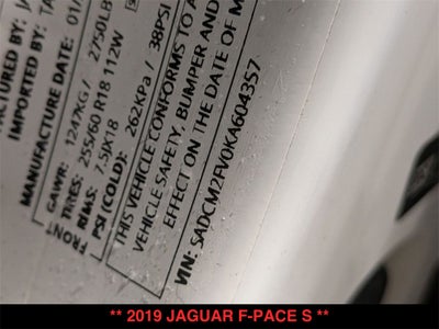 2019 Jaguar F-PACE S