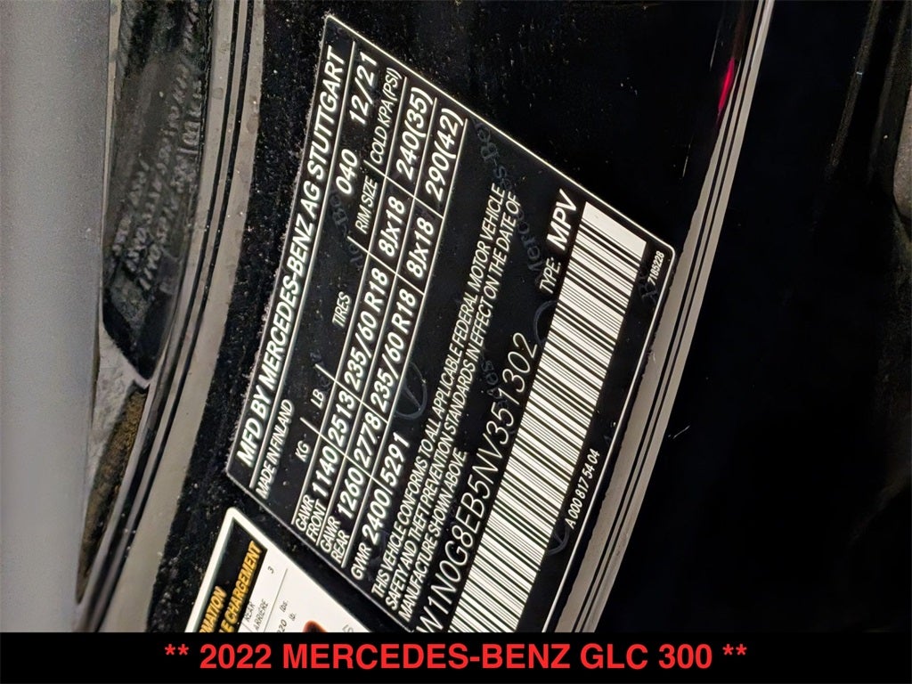 2022 Mercedes-Benz GLC GLC 300 4MATIC®