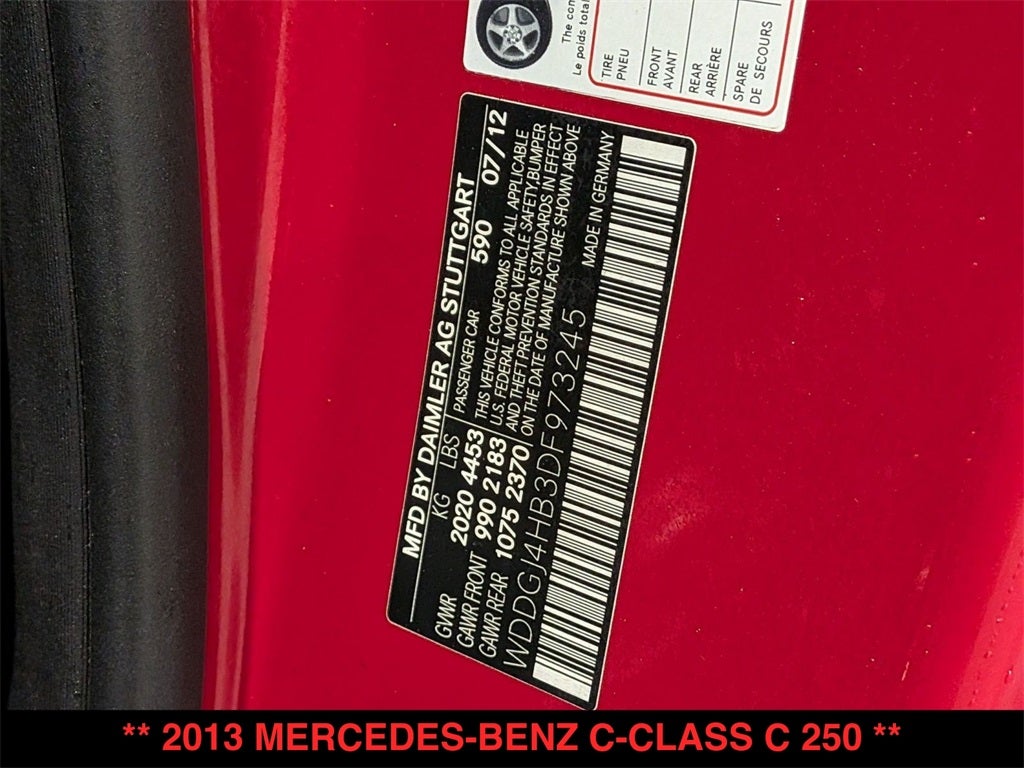 2013 Mercedes-Benz C-Class C 250